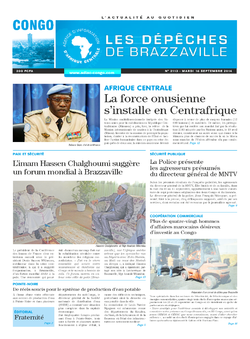 Les Dépêches de Brazzaville : Édition brazzaville du 16 septembre 2014