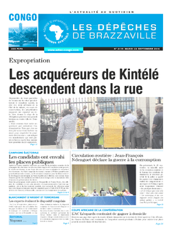 Les Dépêches de Brazzaville : Édition brazzaville du 23 septembre 2014