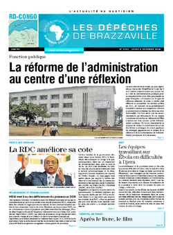 Les Dépêches de Brazzaville : Édition kinshasa du 02 octobre 2014