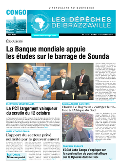 Les Dépêches de Brazzaville : Édition brazzaville du 14 octobre 2014