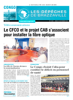 Les Dépêches de Brazzaville : Édition brazzaville du 23 octobre 2014
