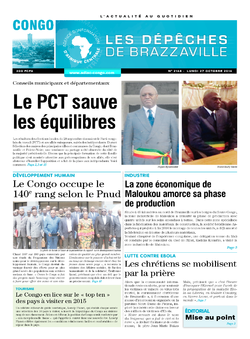 Les Dépêches de Brazzaville : Édition brazzaville du 27 octobre 2014