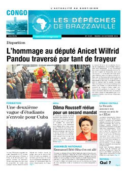 Les Dépêches de Brazzaville : Édition brazzaville du 28 octobre 2014