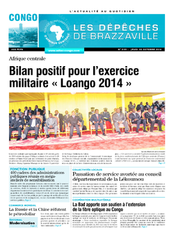 Les Dépêches de Brazzaville : Édition brazzaville du 30 octobre 2014