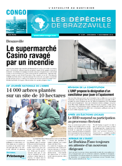 Les Dépêches de Brazzaville : Édition brazzaville du 07 novembre 2014