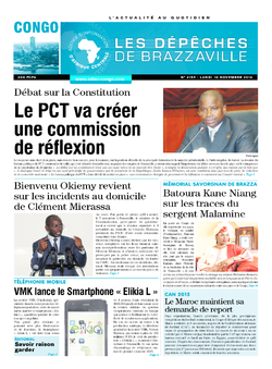Les Dépêches de Brazzaville : Édition brazzaville du 10 novembre 2014
