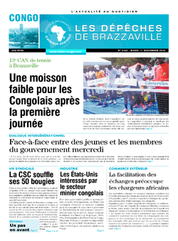Les Dépêches de Brazzaville : Édition brazzaville du 11 novembre 2014