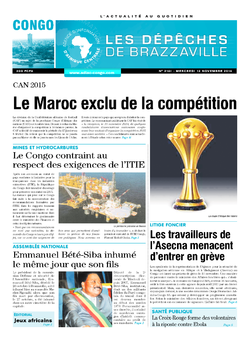 Les Dépêches de Brazzaville : Édition brazzaville du 12 novembre 2014