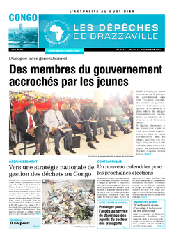 Les Dépêches de Brazzaville : Édition brazzaville du 13 novembre 2014