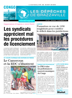 Les Dépêches de Brazzaville : Édition brazzaville du 14 novembre 2014