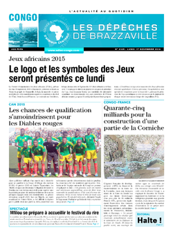 Les Dépêches de Brazzaville : Édition brazzaville du 17 novembre 2014