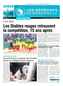 Les Dépêches de Brazzaville : Édition brazzaville du 20 novembre 2014