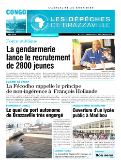 Les Dépêches de Brazzaville : Édition brazzaville du 03 décembre 2014