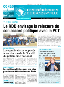 Les Dépêches de Brazzaville : Édition brazzaville du 05 décembre 2014