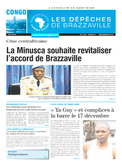 Les Dépêches de Brazzaville : Édition brazzaville du 09 décembre 2014