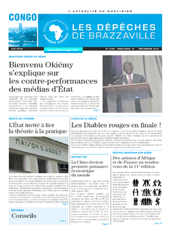 Les Dépêches de Brazzaville : Édition brazzaville du 10 décembre 2014