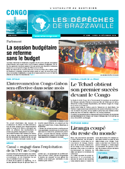 Les Dépêches de Brazzaville : Édition brazzaville du 15 décembre 2014