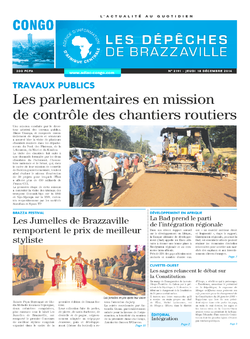 Les Dépêches de Brazzaville : Édition brazzaville du 18 décembre 2014