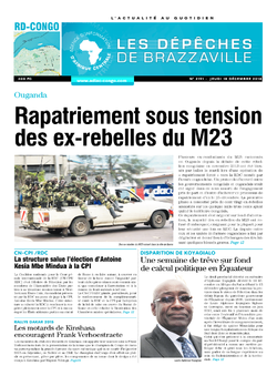 Les Dépêches de Brazzaville : Édition kinshasa du 18 décembre 2014