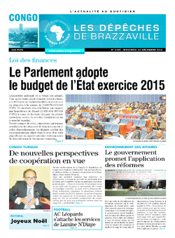 Les Dépêches de Brazzaville : Édition brazzaville du 24 décembre 2014