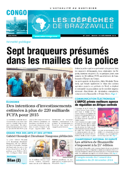 Les Dépêches de Brazzaville : Édition brazzaville du 30 décembre 2014