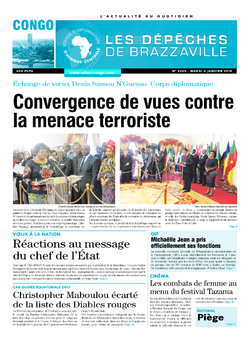 Les Dépêches de Brazzaville : Édition brazzaville du 06 janvier 2015
