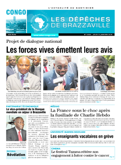 Les Dépêches de Brazzaville : Édition brazzaville du 08 janvier 2015