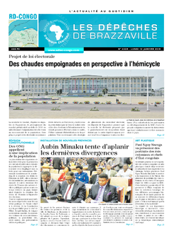 Les Dépêches de Brazzaville : Édition kinshasa du 12 janvier 2015