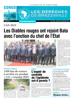 Les Dépêches de Brazzaville : Édition brazzaville du 15 janvier 2015