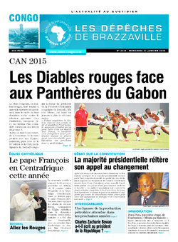 Les Dépêches de Brazzaville : Édition brazzaville du 21 janvier 2015