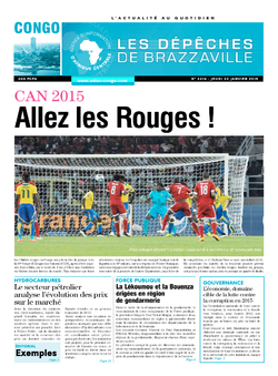 Les Dépêches de Brazzaville : Édition brazzaville du 22 janvier 2015