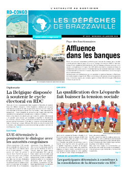 Les Dépêches de Brazzaville : Édition kinshasa du 28 janvier 2015