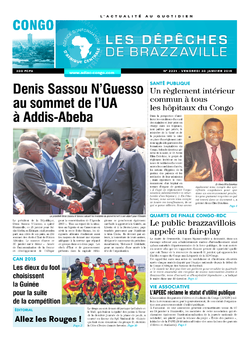 Les Dépêches de Brazzaville : Édition brazzaville du 30 janvier 2015