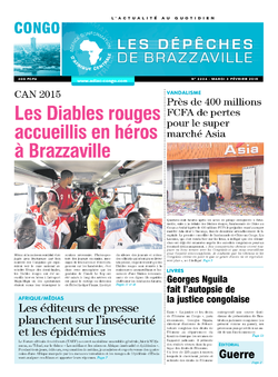 Les Dépêches de Brazzaville : Édition brazzaville du 03 février 2015