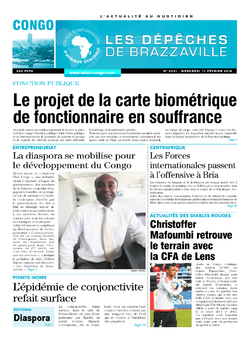 Les Dépêches de Brazzaville : Édition brazzaville du 11 février 2015