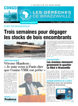 Les Dépêches de Brazzaville : Édition brazzaville du 13 février 2015