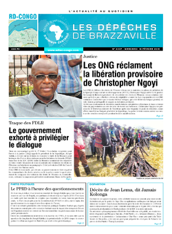 Les Dépêches de Brazzaville : Édition kinshasa du 18 février 2015