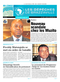 Les Dépêches de Brazzaville : Édition kinshasa du 26 février 2015