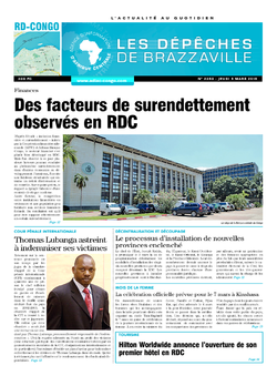 Les Dépêches de Brazzaville : Édition kinshasa du 05 mars 2015
