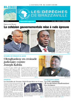 Les Dépêches de Brazzaville : Édition kinshasa du 10 mars 2015