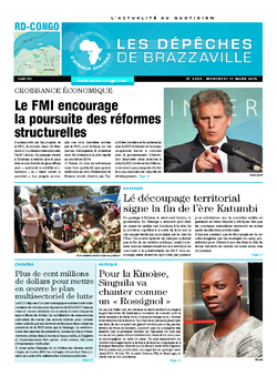 Les Dépêches de Brazzaville : Édition kinshasa du 11 mars 2015