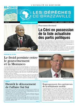 Les Dépêches de Brazzaville : Édition kinshasa du 13 mars 2015