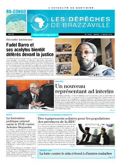 Les Dépêches de Brazzaville : Édition kinshasa du 17 mars 2015