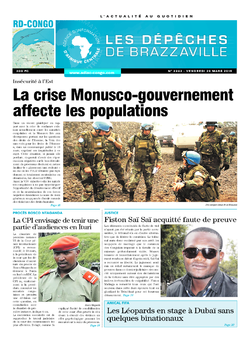 Les Dépêches de Brazzaville : Édition kinshasa du 23 mars 2015