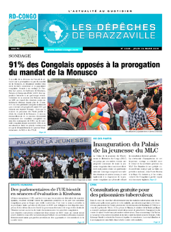 Les Dépêches de Brazzaville : Édition kinshasa du 26 mars 2015