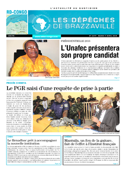 Les Dépêches de Brazzaville : Édition kinshasa du 07 avril 2015