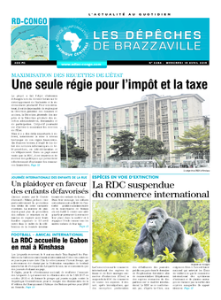 Les Dépêches de Brazzaville : Édition kinshasa du 15 avril 2015