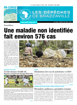 Les Dépêches de Brazzaville : Édition kinshasa du 28 avril 2015