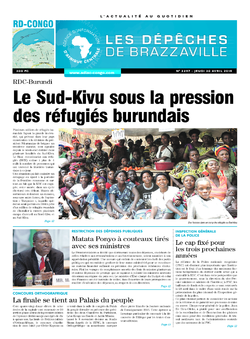 Les Dépêches de Brazzaville : Édition kinshasa du 30 avril 2015