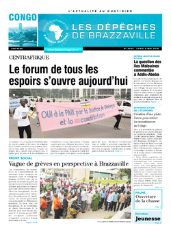 Les Dépêches de Brazzaville : Édition brazzaville du 04 mai 2015